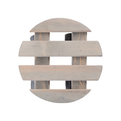 Carro Porta Macetas Madera Redondo S